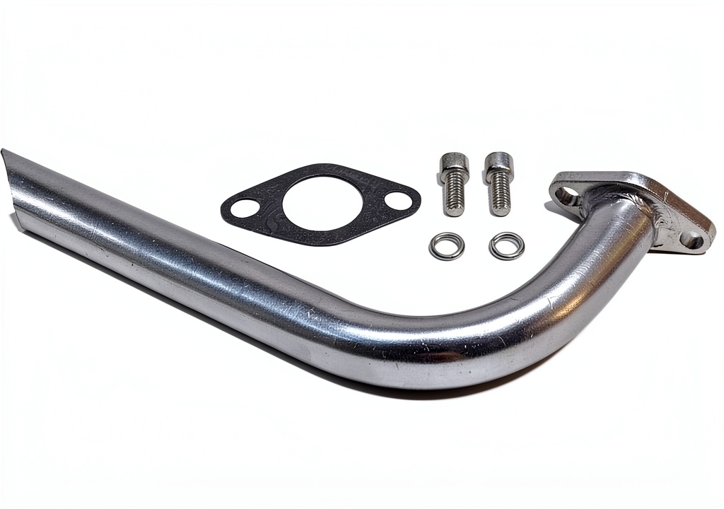 VCUJSUC exhaust header installed on a Coleman mini bike
