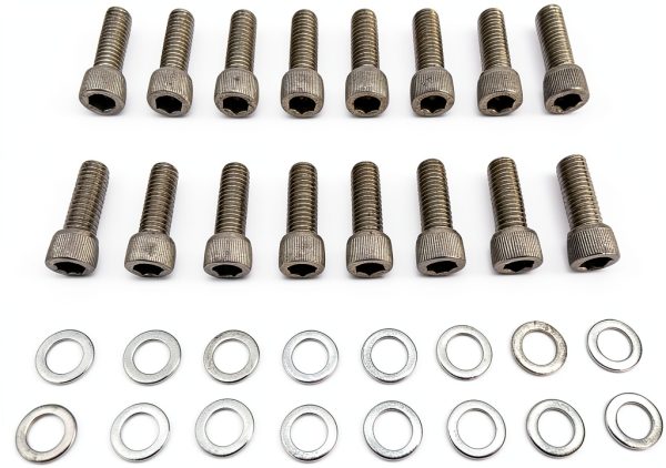 Ford V8 Engine Exhaust Header Bolts 18-8 Stainless Steel-3