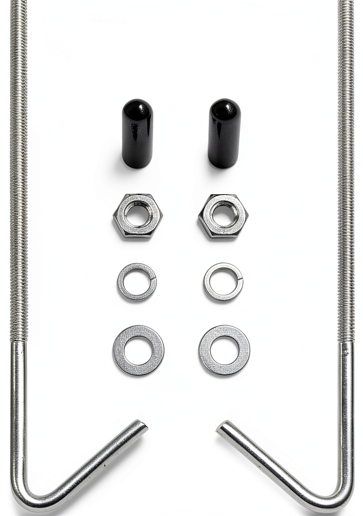 Installing SCUARI Stainless Steel J‑Hook Battery Fixing Bolt on a Ford F‑150 engine bay