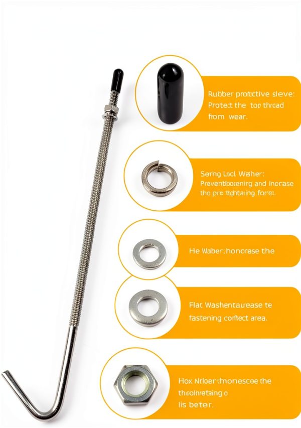 SCUARI Stainless Steel J-Hook Battery Fixing Bolt-2
