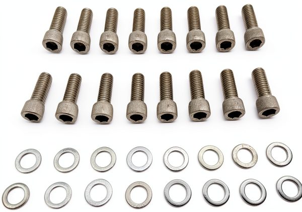 Ford V8 Engine Exhaust Header Bolts 18-8 Stainless Steel-1