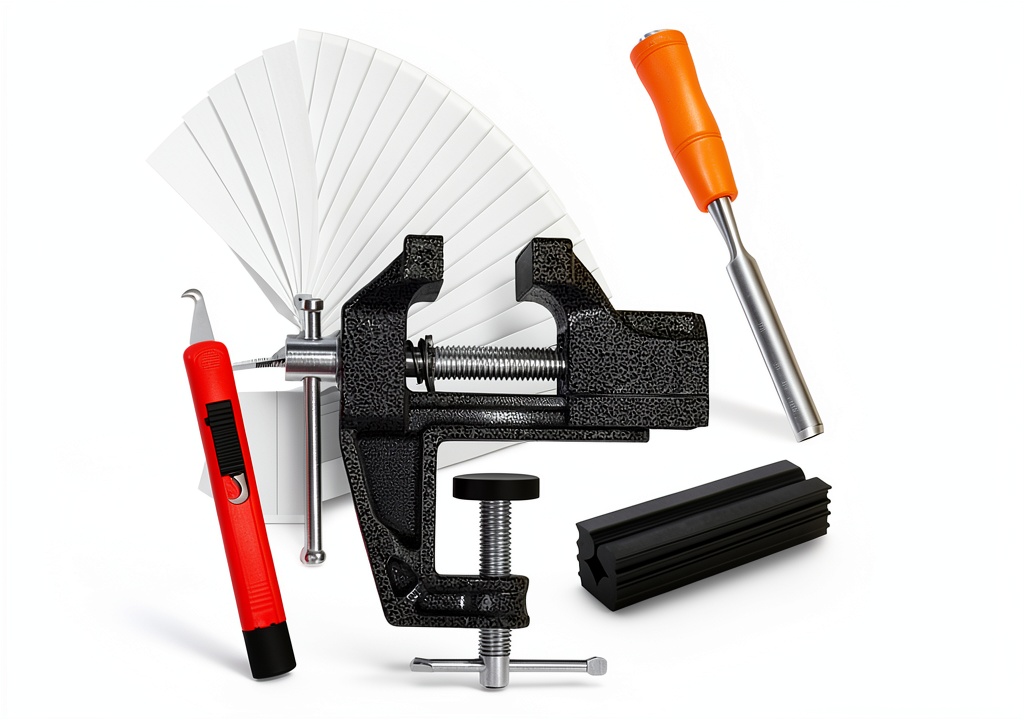 Portable grip removal tool with retractable hook blade