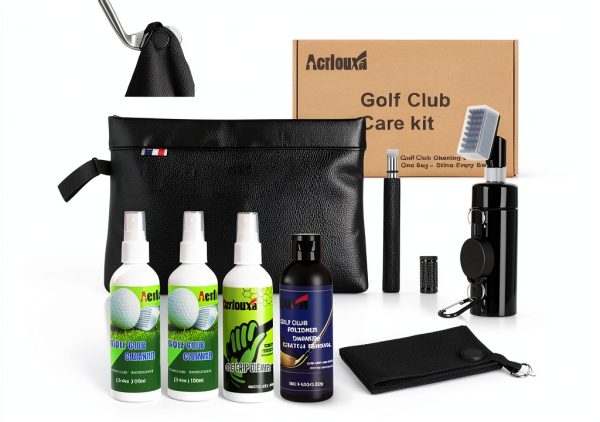 Aerlouxa Golf Club Grip Repair Kit 7-Piece Set with Magnetic Towel-0
