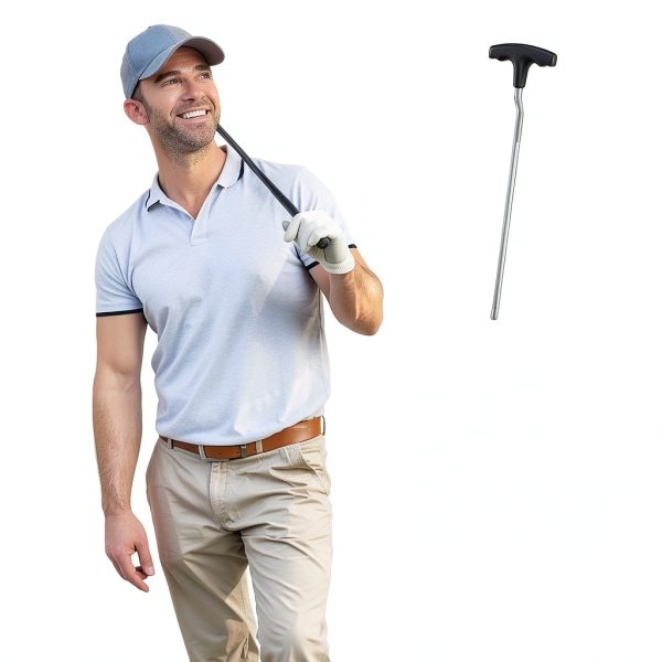 RunNico Golf Grip Removal Tool Black Aluminum 12.5 Inch V‑Shape Design-6