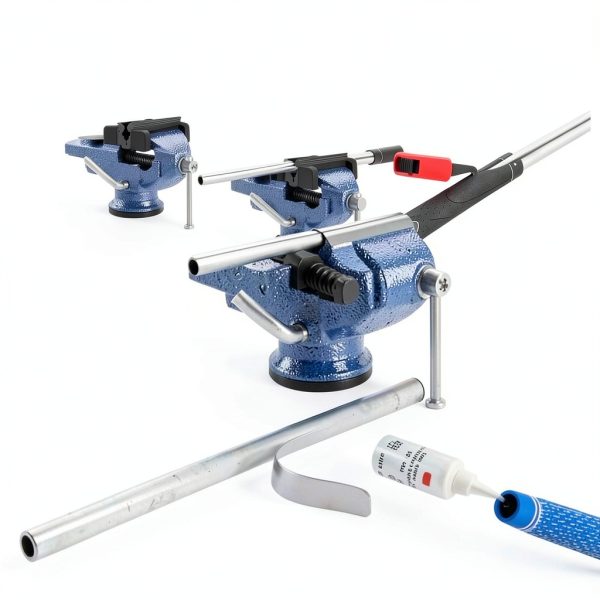 XIEKRAB Golf Regripping Kit Blue Steel 360Vise Clamp Tool Set-5