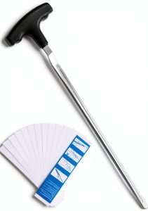 RunNico Golf Grip Removal Tool Black Aluminum 12.5 Inch V‑Shape Design-0