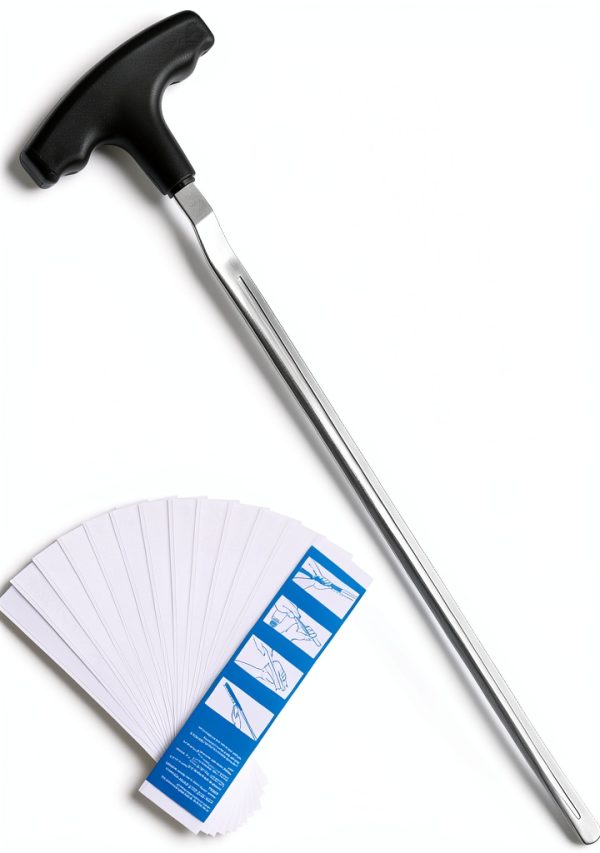 RunNico Golf Grip Removal Tool Black Aluminum 12.5 Inch V‑Shape Design-0