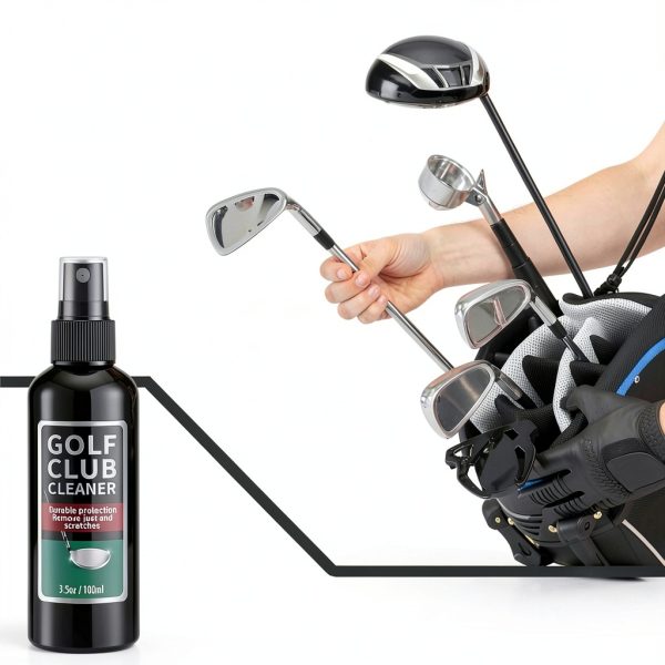 Hahafelt Golf Club Cleaning Kit QUN2762 Black Gray 9‑Piece Portable-2