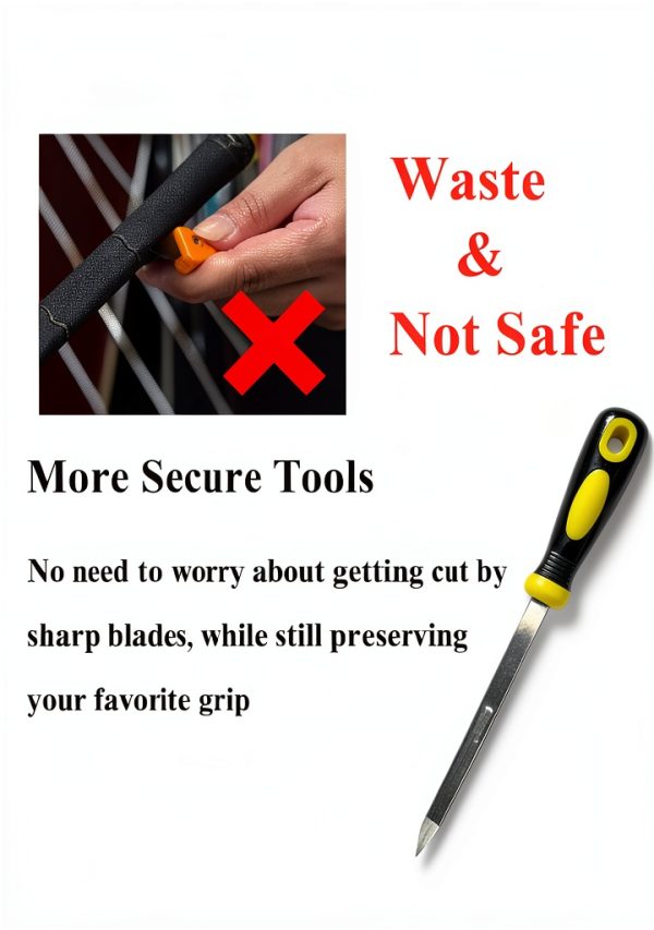 Golf Club Grip Removal Tool Ebrmeiwo V-Groove Design Linen Handle-5
