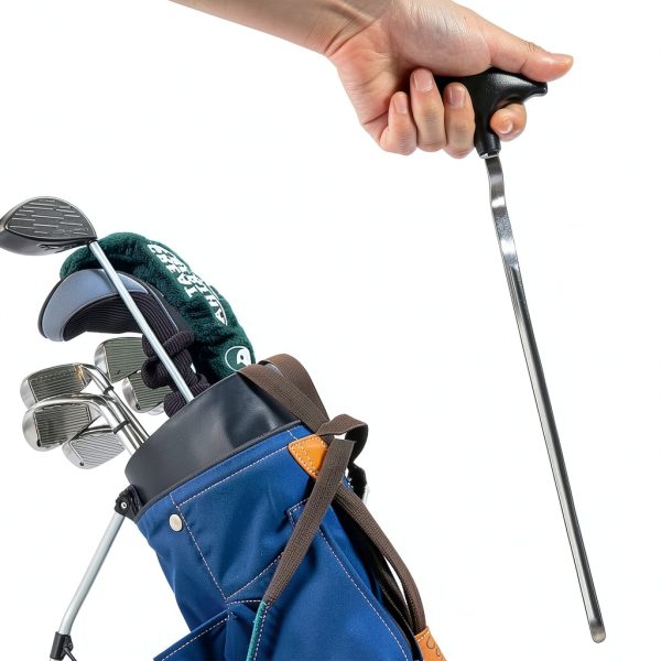 RunNico Golf Grip Removal Tool Black Aluminum 12.5 Inch V‑Shape Design-5