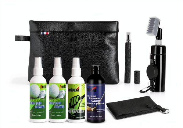 Aerlouxa Golf Club Grip Repair Kit 7-Piece Set with Magnetic Towel-7