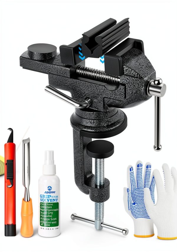 Golf Grip Kit AugFir Portable Table Vise Clamp with Solvent-0