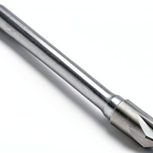 KEO 55794 Solid Carbide Single-End Countersink, Uncoated (Bright) Finish, 6 Flutes, 82 Degree Point Angle, Round Shank, 1/4" Shank Diameter, 3/8" Body Diameter-0
