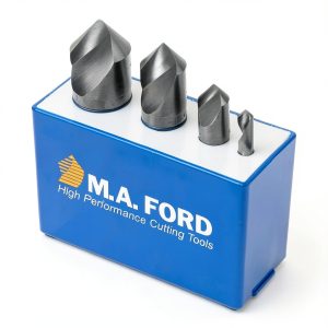 M.A. Ford 64100002 82° HSS Unfluted Countersink 4 Piece Set, 64006-0