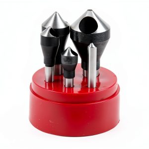 SHARS 5 PC 90 Degree Zero Flute HSS Countersink & Deburring Set-0