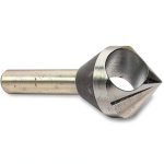 KEO 53532 Cobalt Steel Single-End Countersink, Uncoated (Bright) Finish, 100 Degree Point Angle, Round Shank, 5/16" Shank Diameter, 1/2" Body Diameter-0