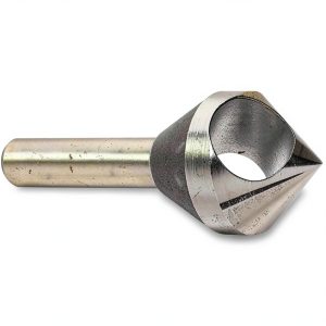 KEO 53532 Cobalt Steel Single-End Countersink, Uncoated (Bright) Finish, 100 Degree Point Angle, Round Shank, 5/16" Shank Diameter, 1/2" Body Diameter-0